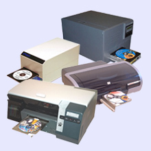 ADR Inkjet en Thermische printers - adr cyclone dvd productie systeem pc netwerk aansluiting thermisch inkjet printers bedrukking