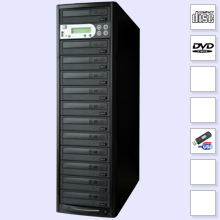 CopyBox 11 DVD Duplicator Advanced - zelf grote aantallen dvd branden tower duplicator systemen zonder computer aansluiting software