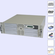 CopyRack 5 Advanced DVD Duplicator met Harddisk - rack 19 inch 3u duplicator ingbouwde harddisk usb datapoort dupliceren dvd cd recordables
